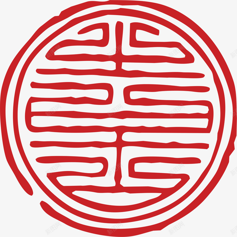 圆形的卡通红色章子矢量图ai免抠素材_88icon https://88icon.com 中式章子 卡通红色章子 古典红色章子 古风章子 形状 红色章子 线条 矢量图