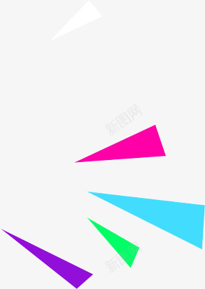 卡通装饰小三角png免抠素材_88icon https://88icon.com 卡通 小三角 彩色 缤纷 装饰