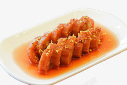 中式菜品糯米藕片素材