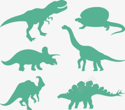恐龙园恐龙剪影高清图片