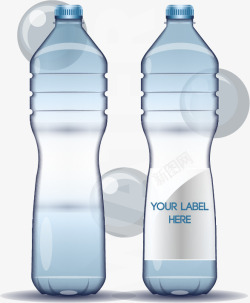 水瓶样机水珠背景水瓶矢量图高清图片