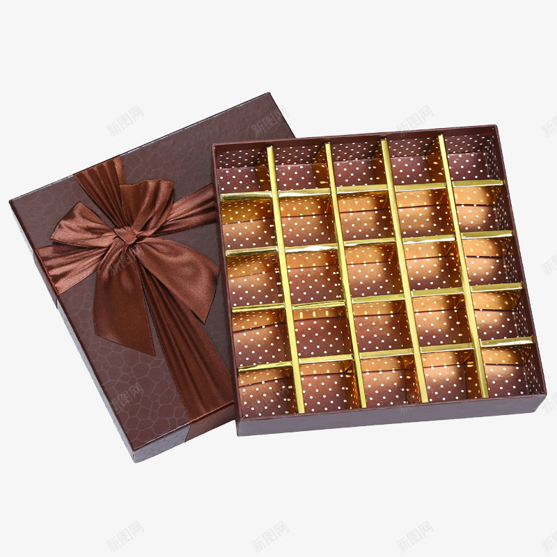 多格糖果盒子png免抠素材_88icon https://88icon.com 咖啡色蝴蝶结 巧克力包装盒 空盒子 糖果礼物盒
