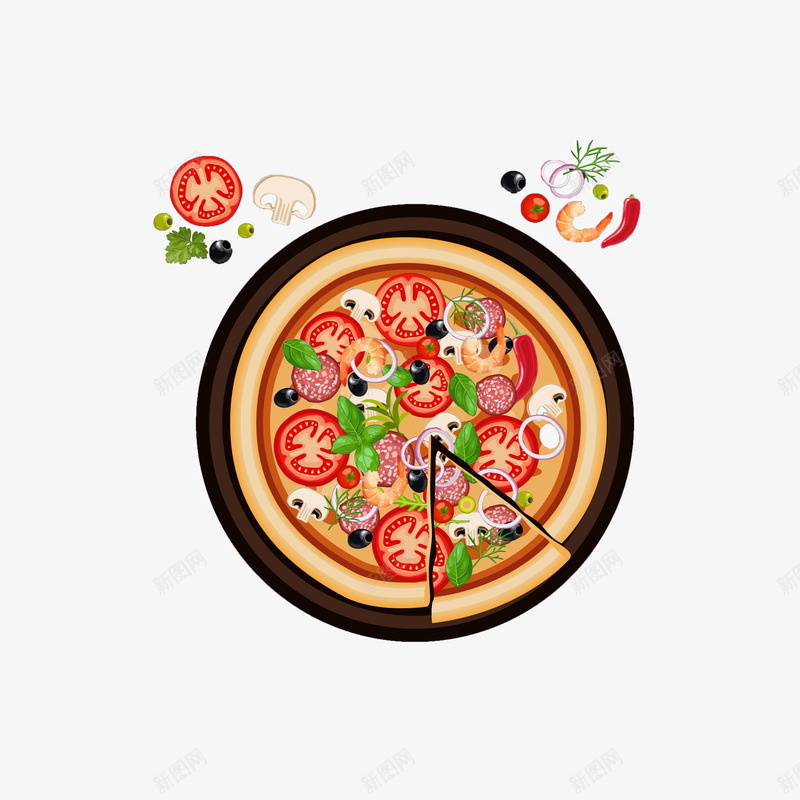 漂浮pizzapsd免抠素材_88icon https://88icon.com pizza 切片披萨 悬浮pizza 披萨