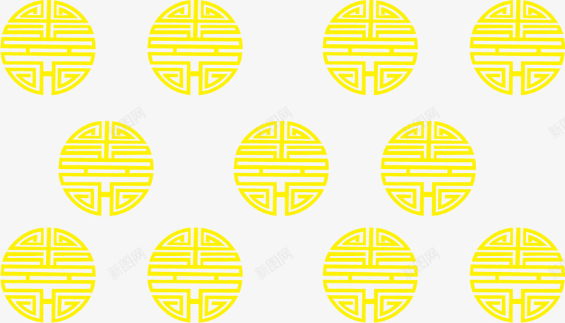 手绘中式花纹纹理矢量图ai免抠素材_88icon https://88icon.com 中式花纹纹理 手绘 金色 矢量图