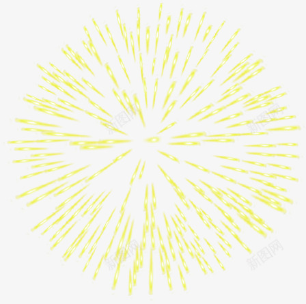 黄色超级亮眼发散性圆点png免抠素材_88icon https://88icon.com 发散 圆点 超级 黄色