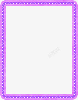 紫色圆点边框素材