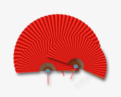 挂件扇子中国风创意复古扇子高清图片