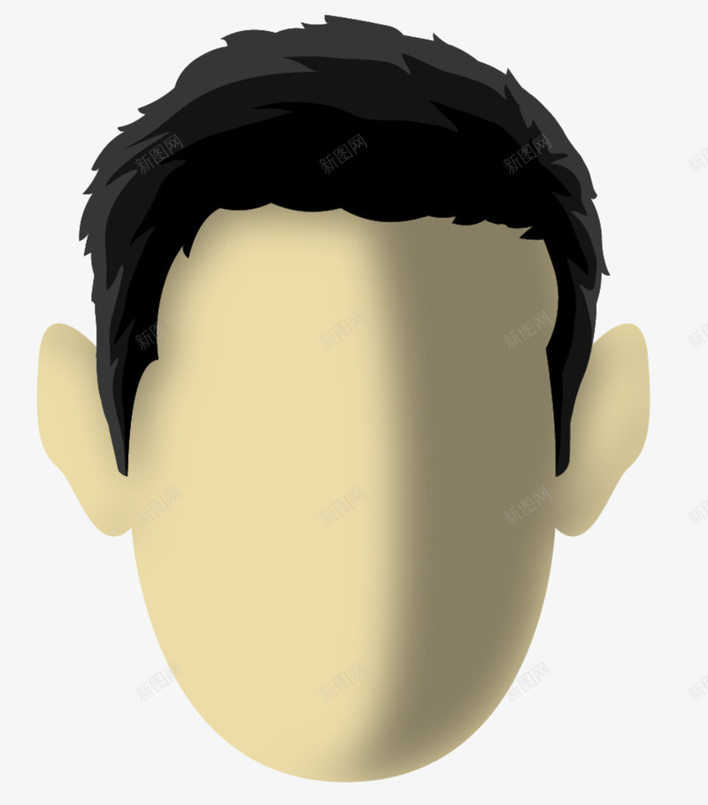 男士寸头流行发型矢量图ai免抠素材_88icon https://88icon.com 发型 寸头发型 时尚 潮流 潮流发型 男士 男士发型 矢量图