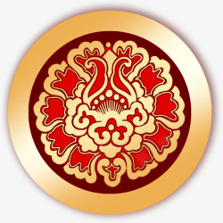 中式花纹图案装饰元素素材