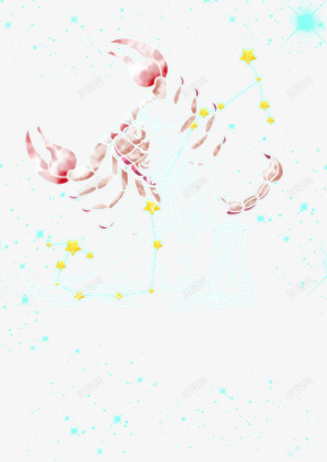 梦幻星空星座psd免抠素材_88icon https://88icon.com 十二生肖星座 星光 星星 星空 梦幻星空 生肖星座 蝎子座