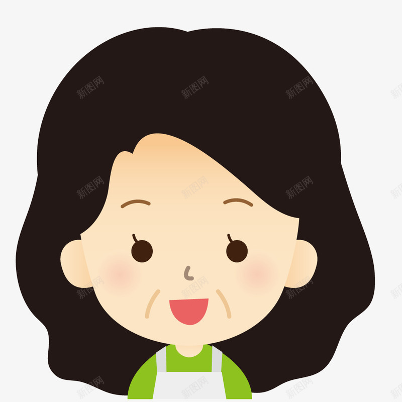 卡通人物头像装饰png免抠素材_88icon https://88icon.com 人物头像 卡通头像 头像 女性头像 手绘头像 效果图