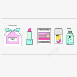 diy化妆品平面素材