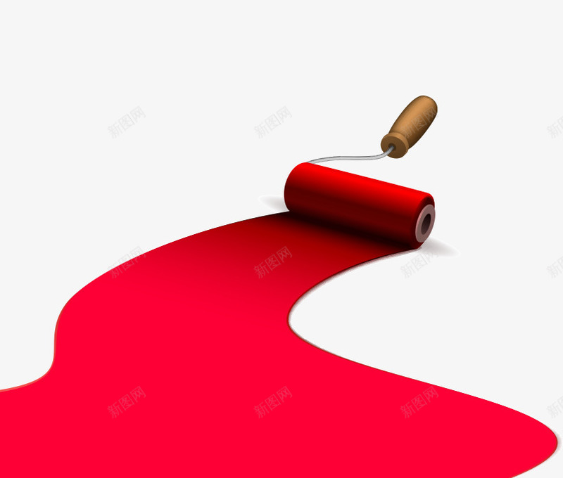 红色油漆矢量图ai免抠素材_88icon https://88icon.com 效果图 矢量素材 红色油漆 艺术 设计 颜料 矢量图