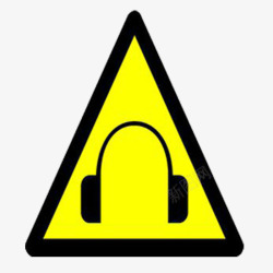 耳机噪音标志素材
