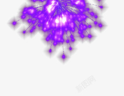 紫色烟花礼花绽放效果素材