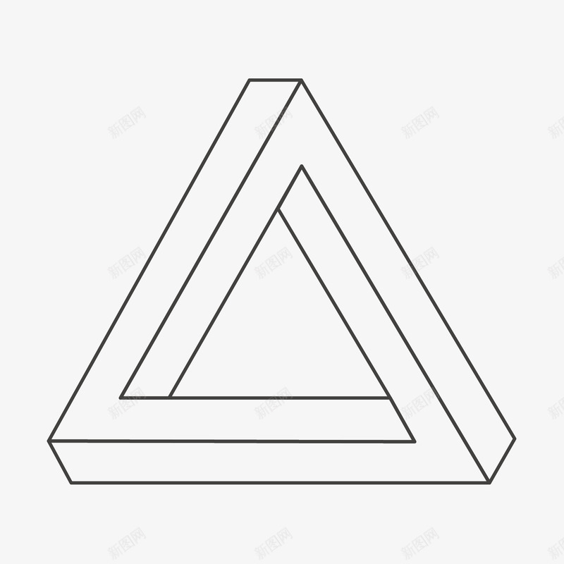手绘三角形矢量图ai免抠素材_88icon https://88icon.com 三角形 手绘 错觉 矢量图