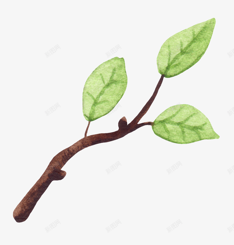 可爱小清新装饰海报装饰树枝png免抠素材_88icon https://88icon.com PPT模板设计 卡通装饰 封面设计 小清新插画 广告设计 文艺风装饰图案 树枝 海报设计