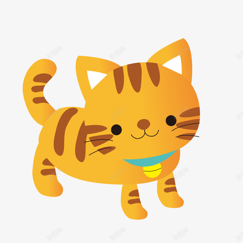 黄色的卡通小猫咪png免抠素材_88icon https://88icon.com 免抠图 动物 卡通猫咪 效果图 猫咪 装饰图 装饰画 黄色猫咪
