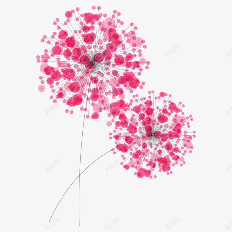 红色圆点花朵矢量图eps免抠素材_88icon https://88icon.com 圆点花朵 红色花朵 花 花儿 花卉 花瓣 矢量图
