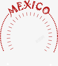 Mexico红色清新mexico圆圈高清图片
