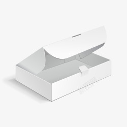 白色包装纸盒矢量图素材