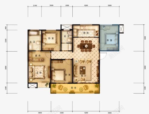 斑驳效果房屋平面图图标图标