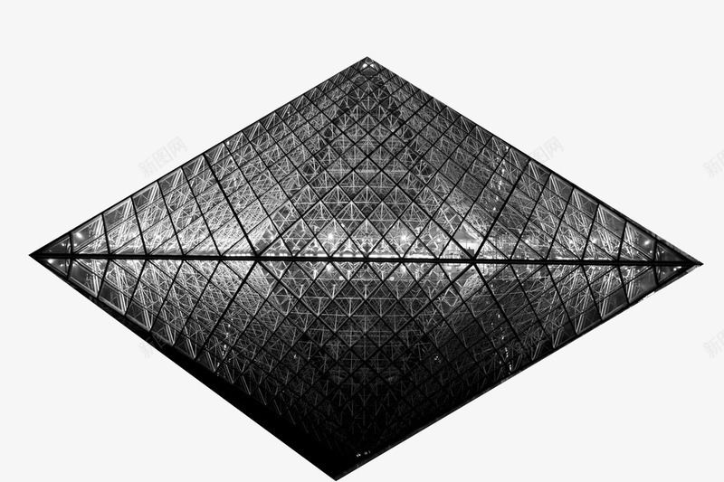 卢浮宫博物馆png免抠素材_88icon https://88icon.com 三角形 博物馆 卢浮宫 玻璃 玻璃金字塔 艺术 金字塔 黑白