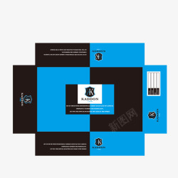 盒子设计图素材库黑蓝包装盒子高清图片