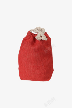 红色束口水桶布袋素材