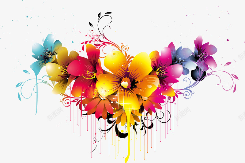 手绘浪漫婚礼花门装饰图案png免抠素材_88icon https://88icon.com 卡通花卉 喜庆 婚礼花门 婚礼装饰 手绘图案 花朵 装饰图案