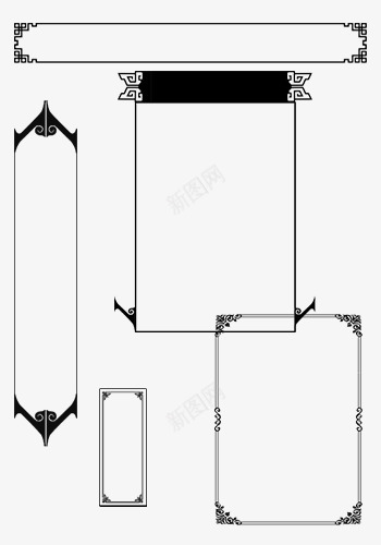 长型方框png免抠素材_88icon https://88icon.com 复古框 方框 框 装饰框