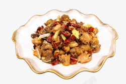 中式菜辣子鸡丁素材