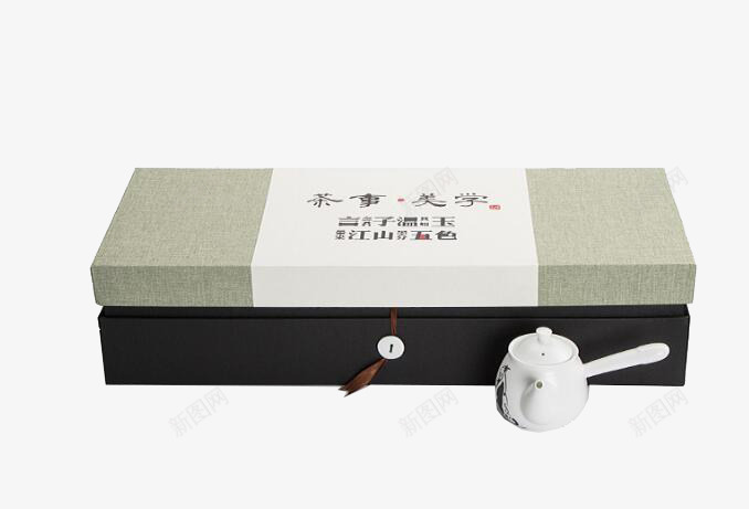 白色侧把壶和长方形包装盒png免抠素材_88icon https://88icon.com 产品实物 侧把壶 包装盒 日用百货 白色 茶具 长方形