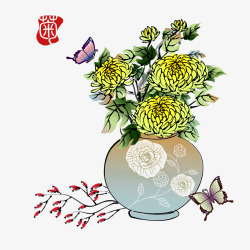 中式盆景图素材