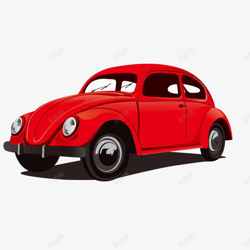 复古红色轿车矢量图ai免抠素材_88icon https://88icon.com 交通工具 卡通 复古 汽车设计 红色 轿车设计 矢量图
