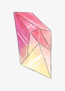 粉色手绘的线条几何素材