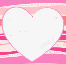 粉色爱心纹理边框素材