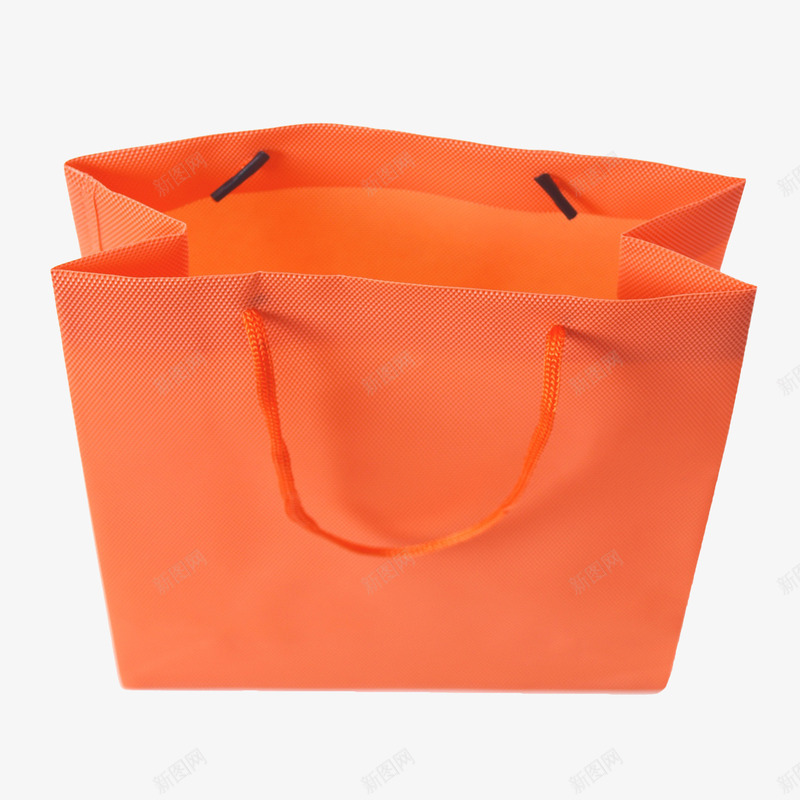橙色手提购物布袋png免抠素材_88icon https://88icon.com 包装袋 手提袋 无纺布袋 橙色 空白包装袋 袋子 购物袋 黄色