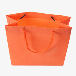 橙色袋子橙色手提购物布袋高清图片