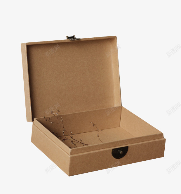 木头空盒子礼物盒子png免抠素材_88icon https://88icon.com 中式木盒子 全盒 带锁木盒子 打开纸盒子 空盒子 红酒盒子