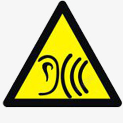噪音logo黄色噪音标志图标高清图片