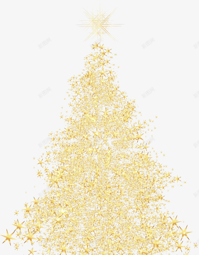 创意金色圣诞树png免抠素材_88icon https://88icon.com 创意圣诞树 喜庆 奢华圣诞树 金色圣诞树 金色星星 高贵圣诞树