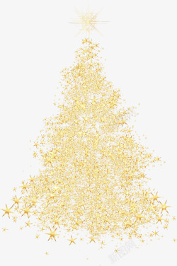 高贵圣诞树创意金色圣诞树高清图片