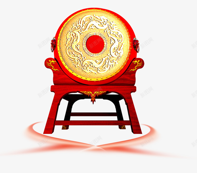 鼓图案png免抠素材_88icon https://88icon.com 喜庆 房地产 新年 架子鼓 红色 鼓