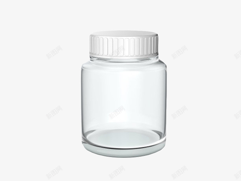 透明白色盖子的广口瓶实物png免抠素材_88icon https://88icon.com 保存 包装 存储 容器 密封 封存 广口瓶 拧紧 玻璃 瓶子 空的 罐子 透明