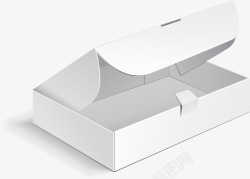 白色包装纸盒矢量图素材