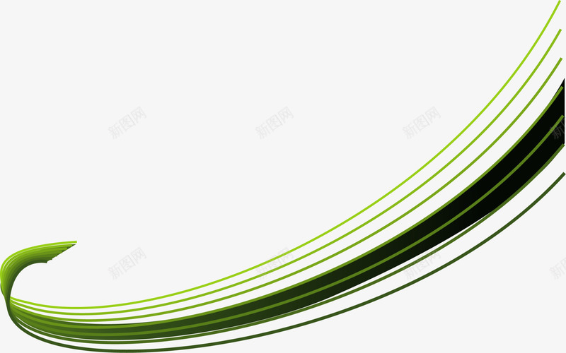 绿色曲线弧形png免抠素材_88icon https://88icon.com 弧形 曲线 梦幻 清新 简约 纹理 线条 绿色