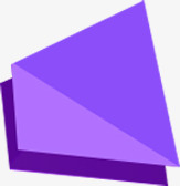紫色立体方块效果图素材