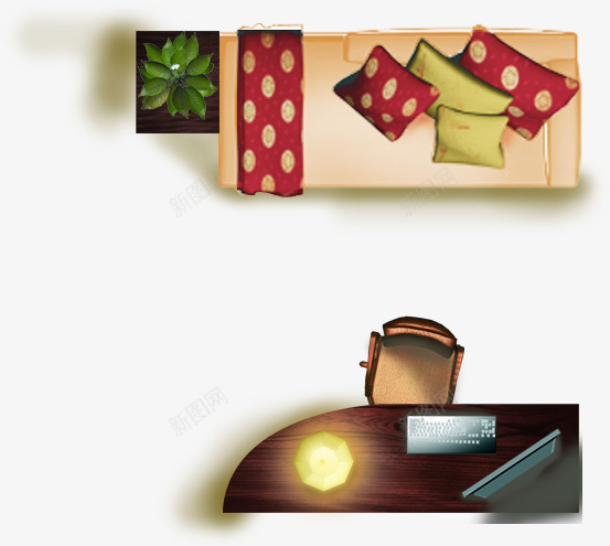 现代温馨家居装修效果图png免抠素材_88icon https://88icon.com 家居 效果图 温馨 现代 装修