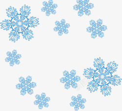 雪花地图蓝色雪花底纹高清图片